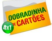 2000 cartões - 4x1 cor - 9x5 cm